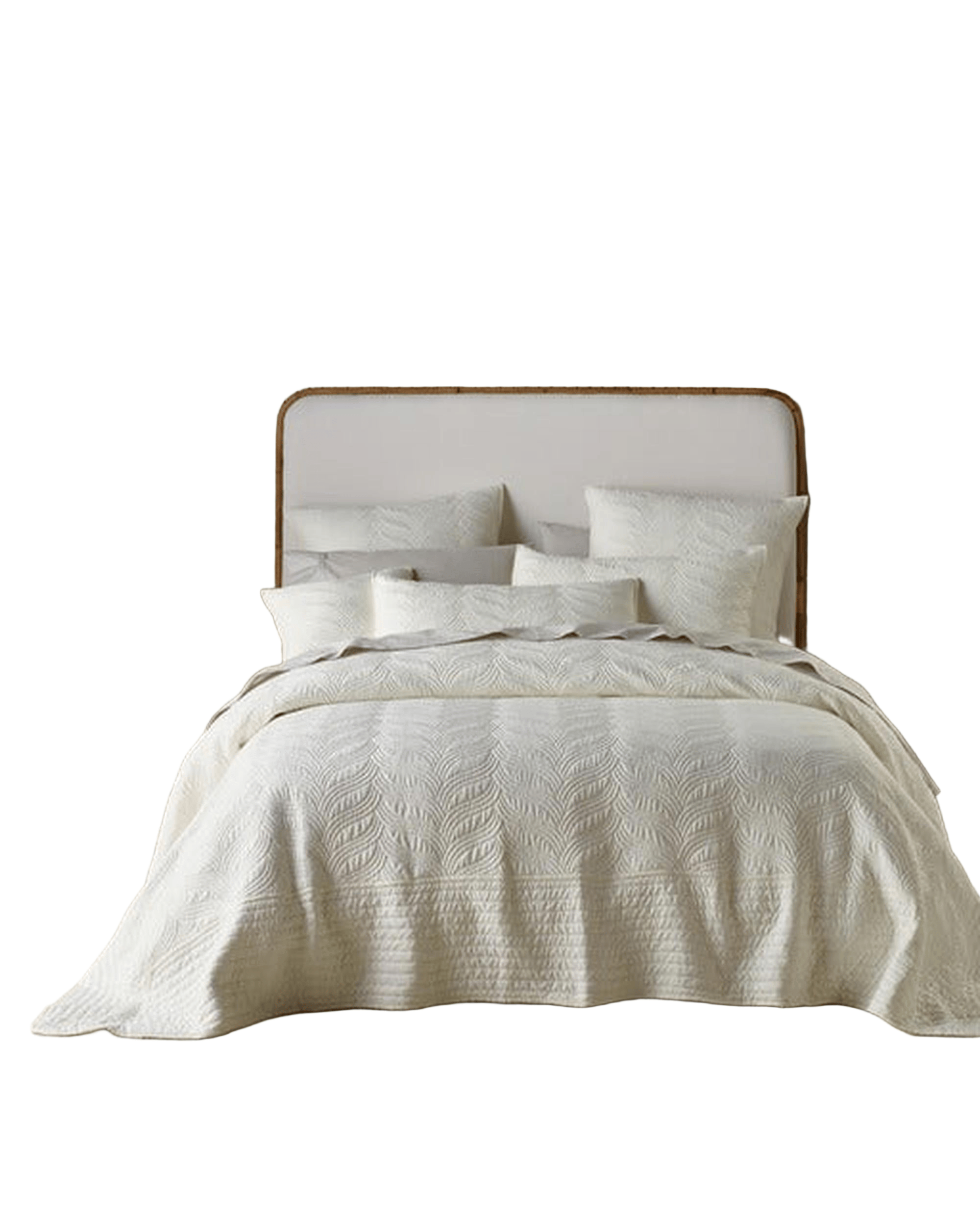 Bianca Bedding Comforter Bianca Bedding Kamala Cream Polyester Bedspread Set