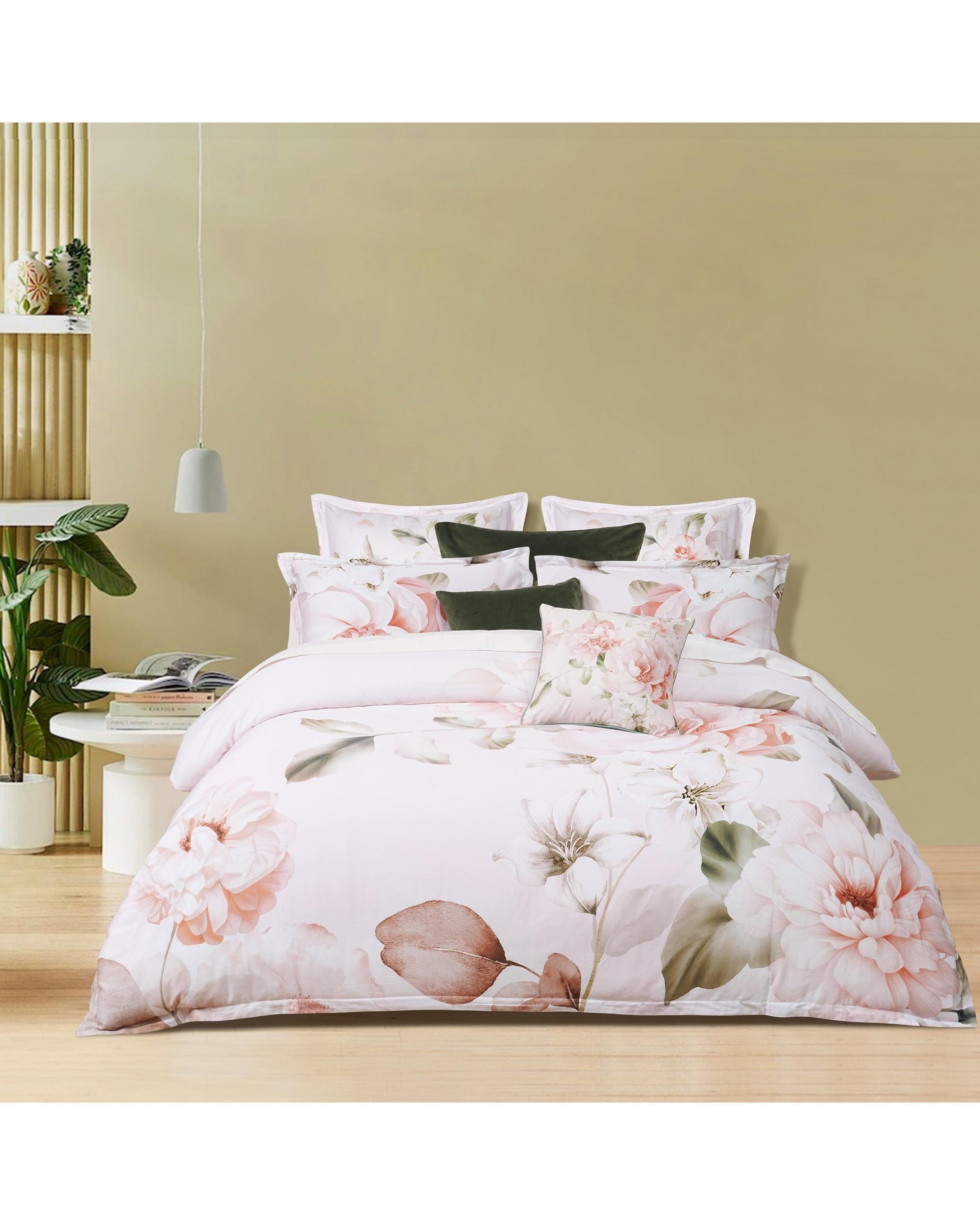 Bianca Bedding Quilt Cover Bianca Bedding LAYLA Cotton Sateen Quilt Cover Set