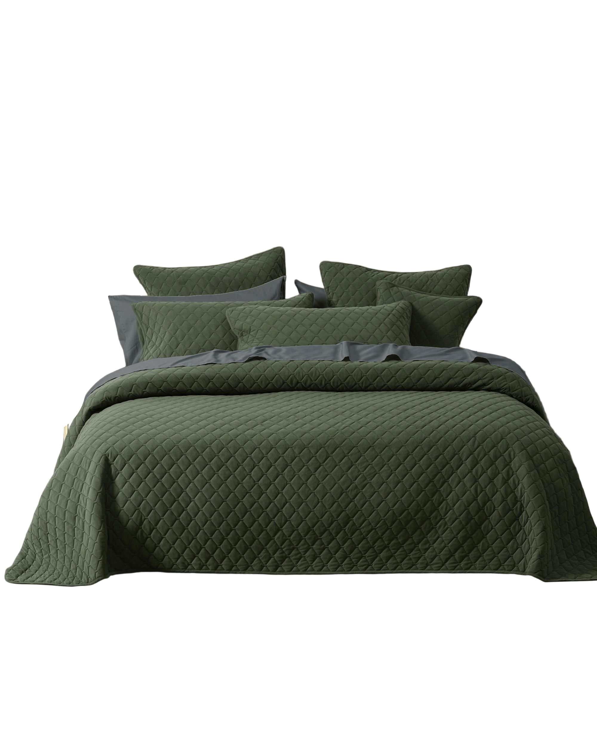 Bianca Bedding Coverlet Bianca Bedding LESTER White Polyester Coverlet Set