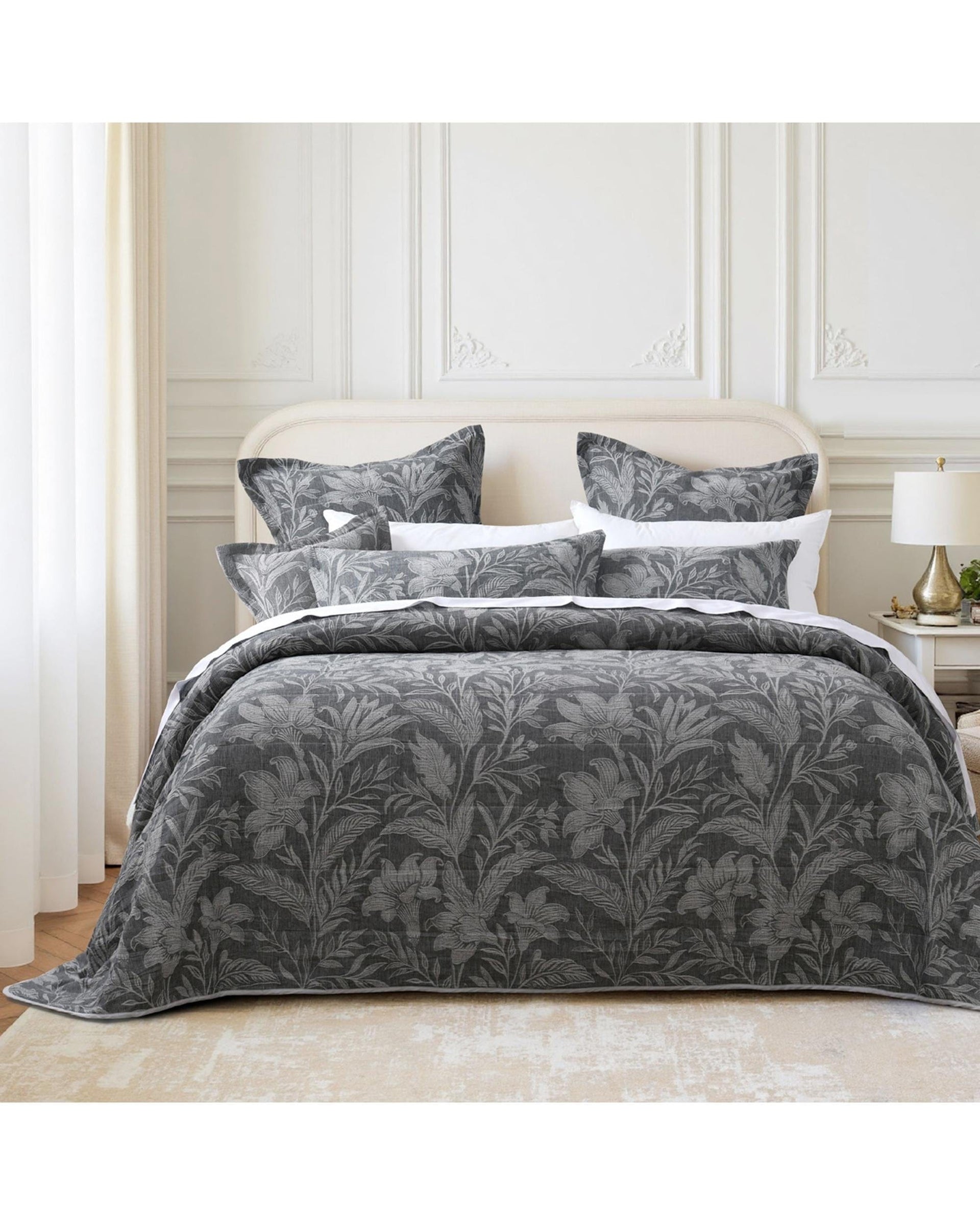 Bianca Bedding Comforter Bianca Bedding Maidstone Grey Polyester/Cotton Bedspread Set