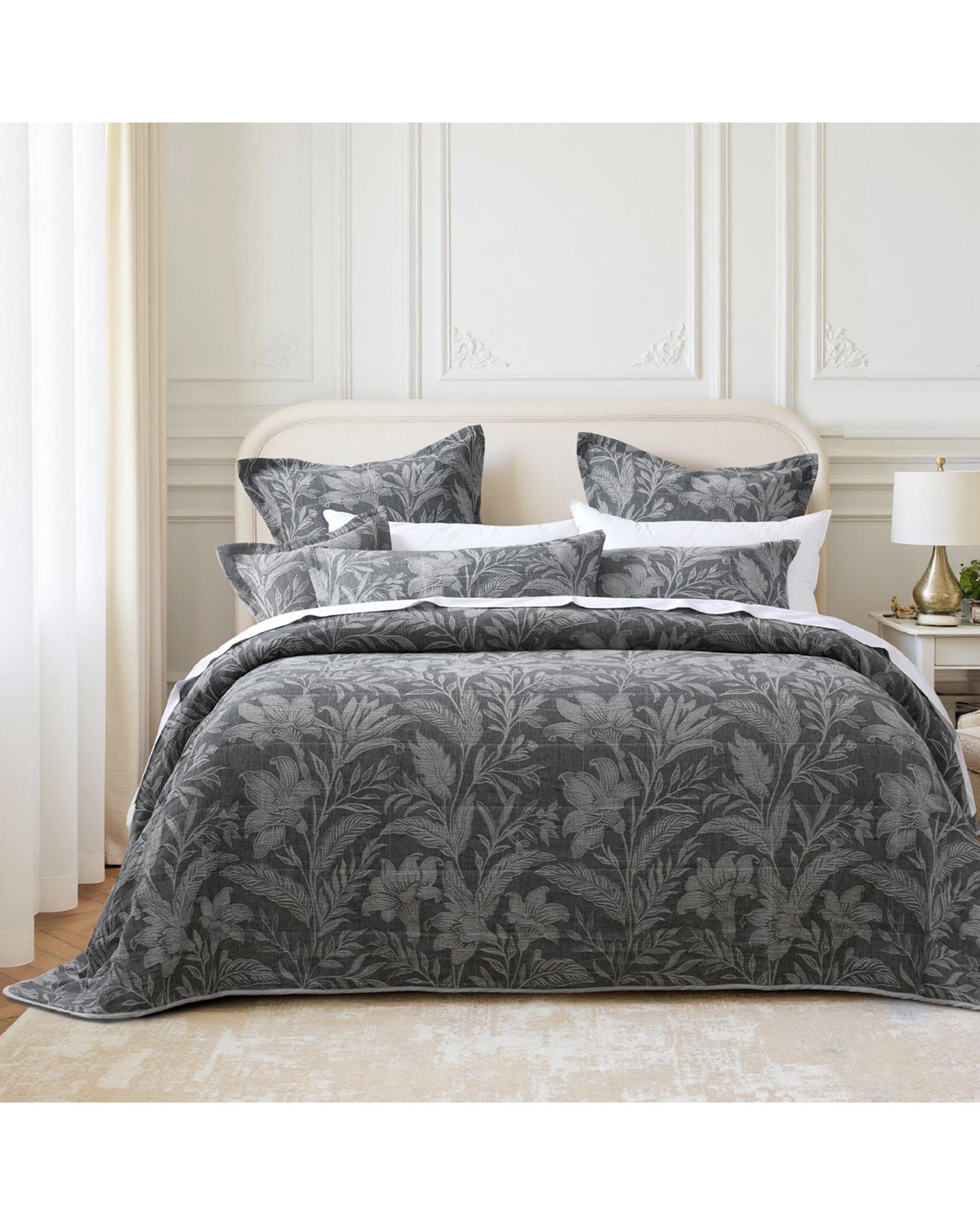 Bianca Bedding Comforter Bianca Bedding Maidstone Grey Polyester/Cotton Bedspread Set