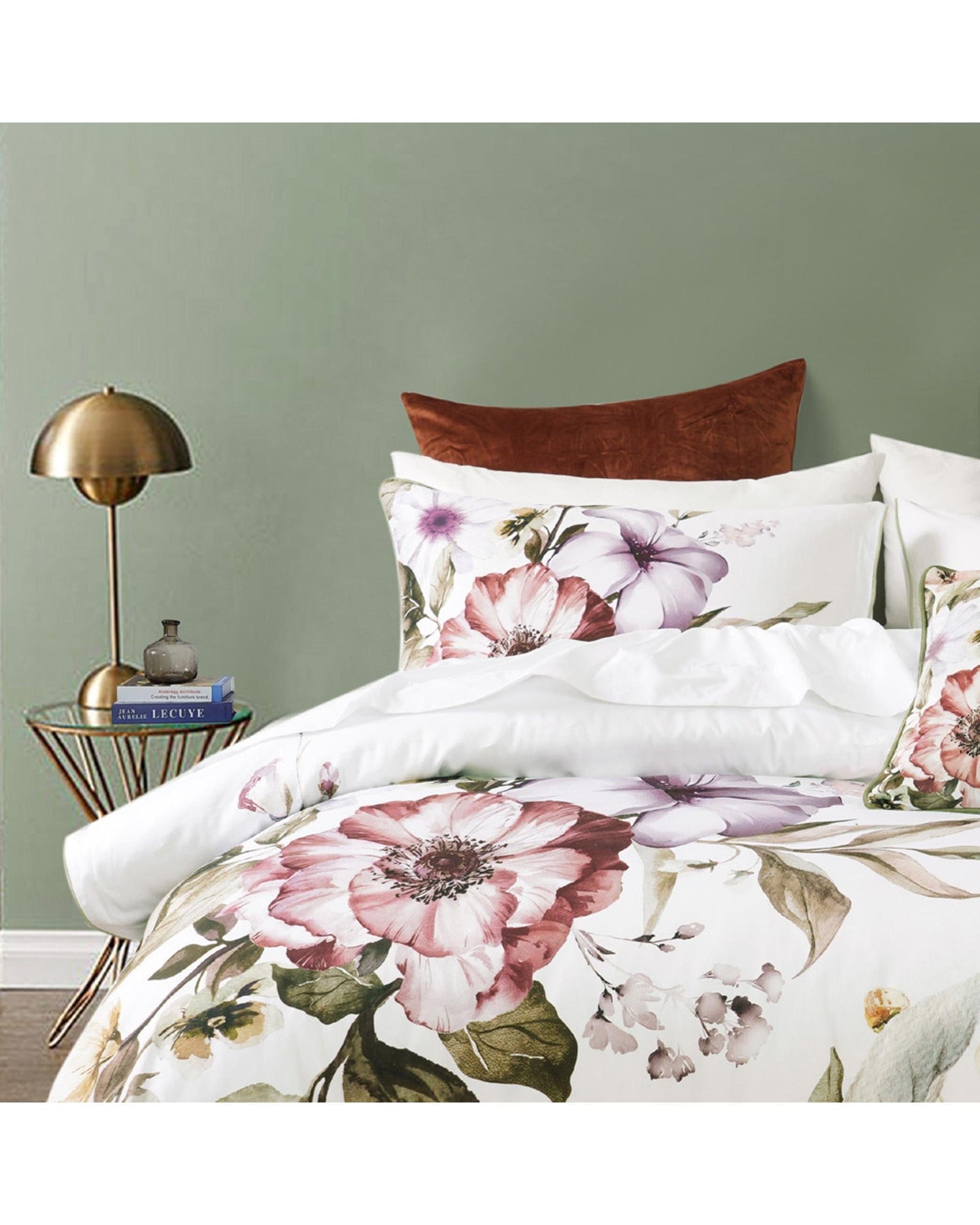 Bianca Bedding Quilt Cover Bianca Bedding Minette White Cotton Sateen Quilt Cover Set