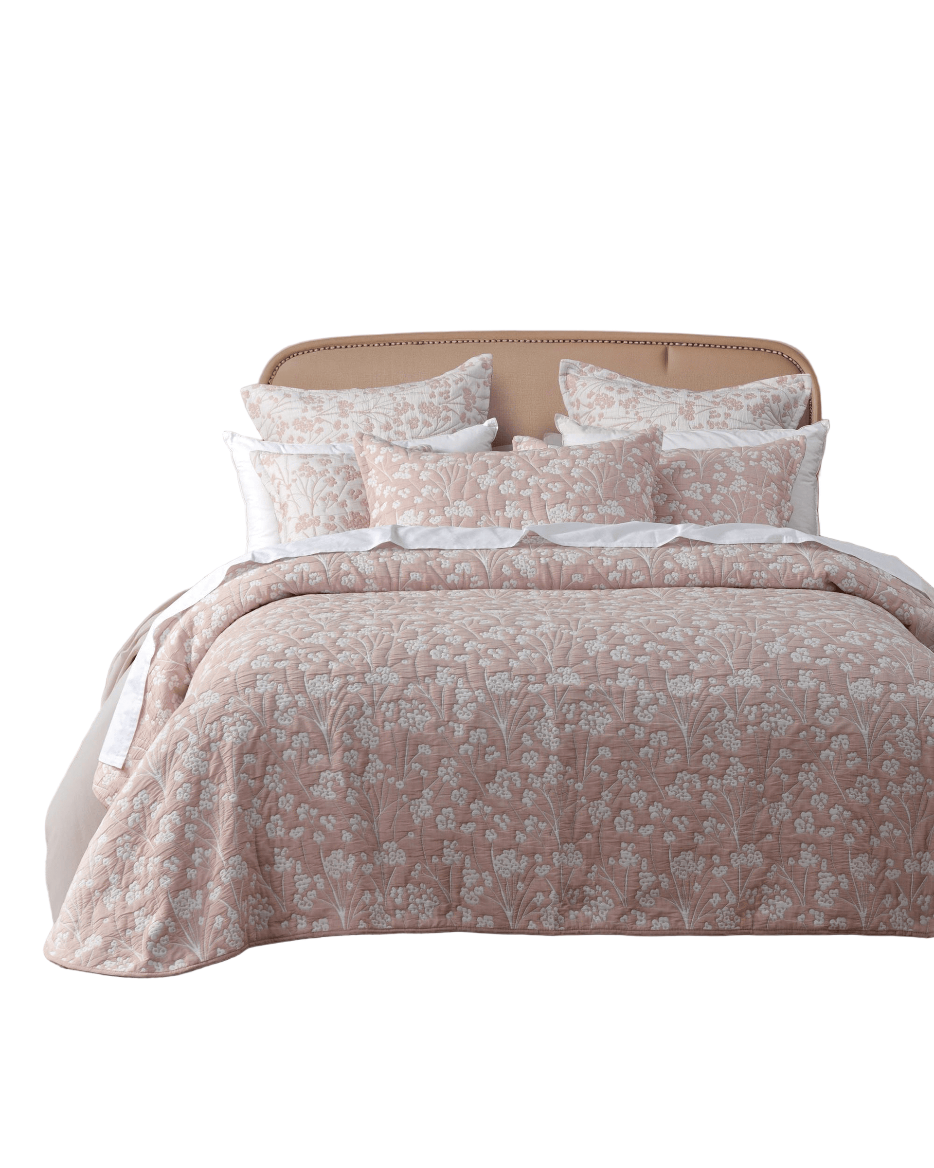 Bianca Bedding Comforter Bianca Bedding Myra Blush Polyester/Cotton Bedspread Set