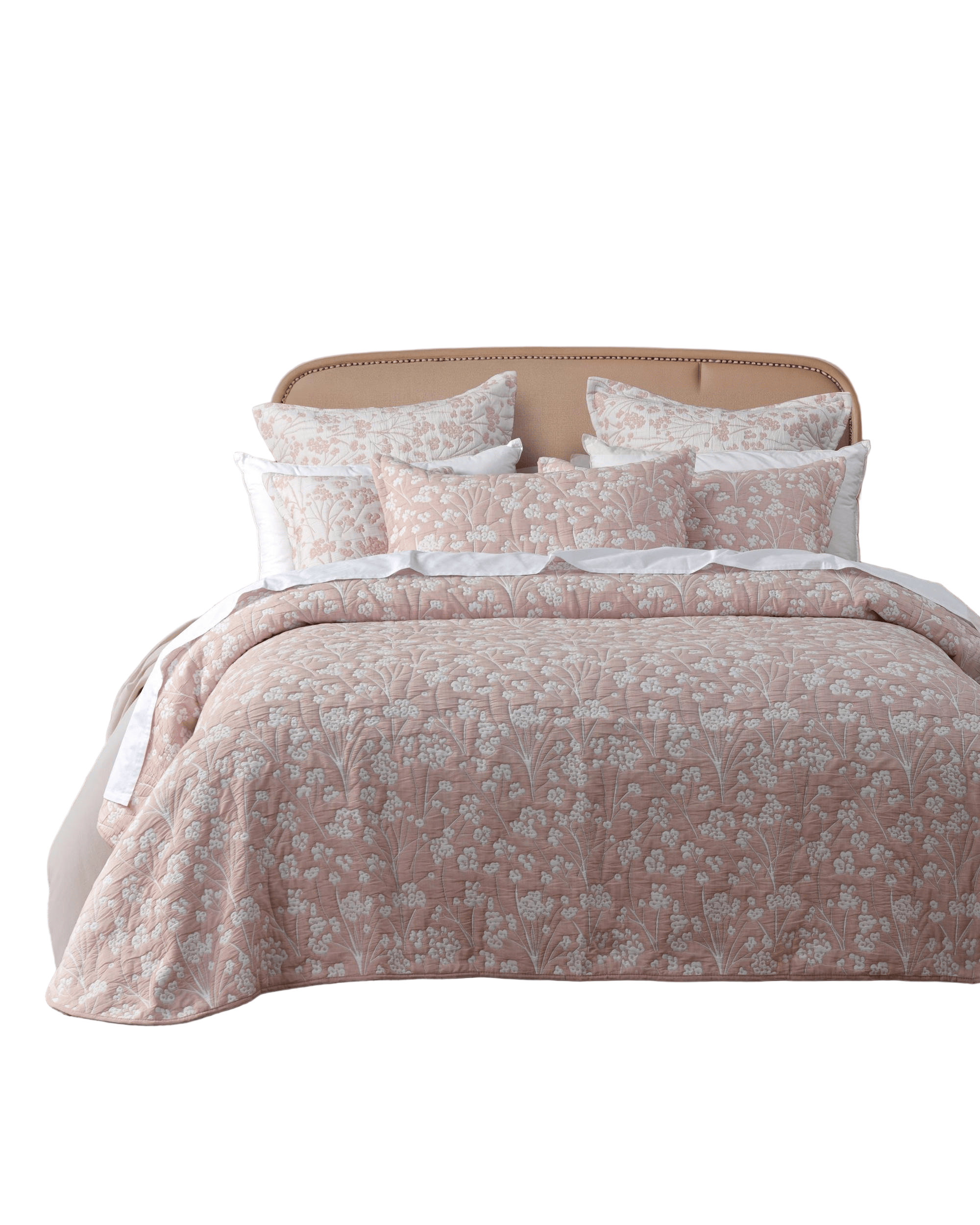 Bianca Bedding Comforter Bianca Bedding Myra Blush Polyester/Cotton Bedspread Set