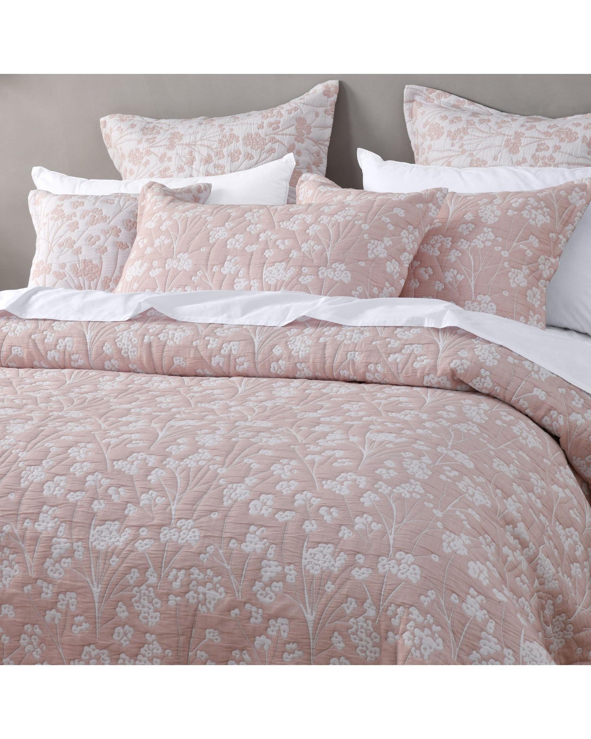 Bianca Bedding Comforter Bianca Bedding Myra Blush Polyester/Cotton Bedspread Set