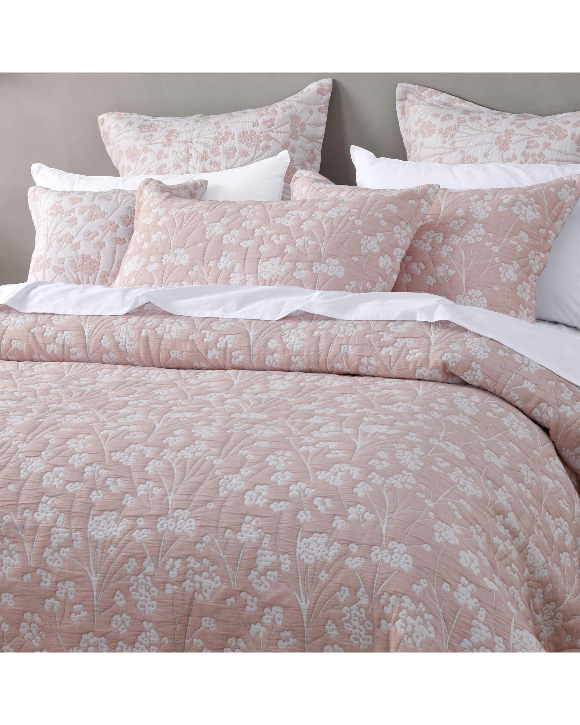 Bianca Bedding Comforter Bianca Bedding Myra Blush Polyester/Cotton Bedspread Set