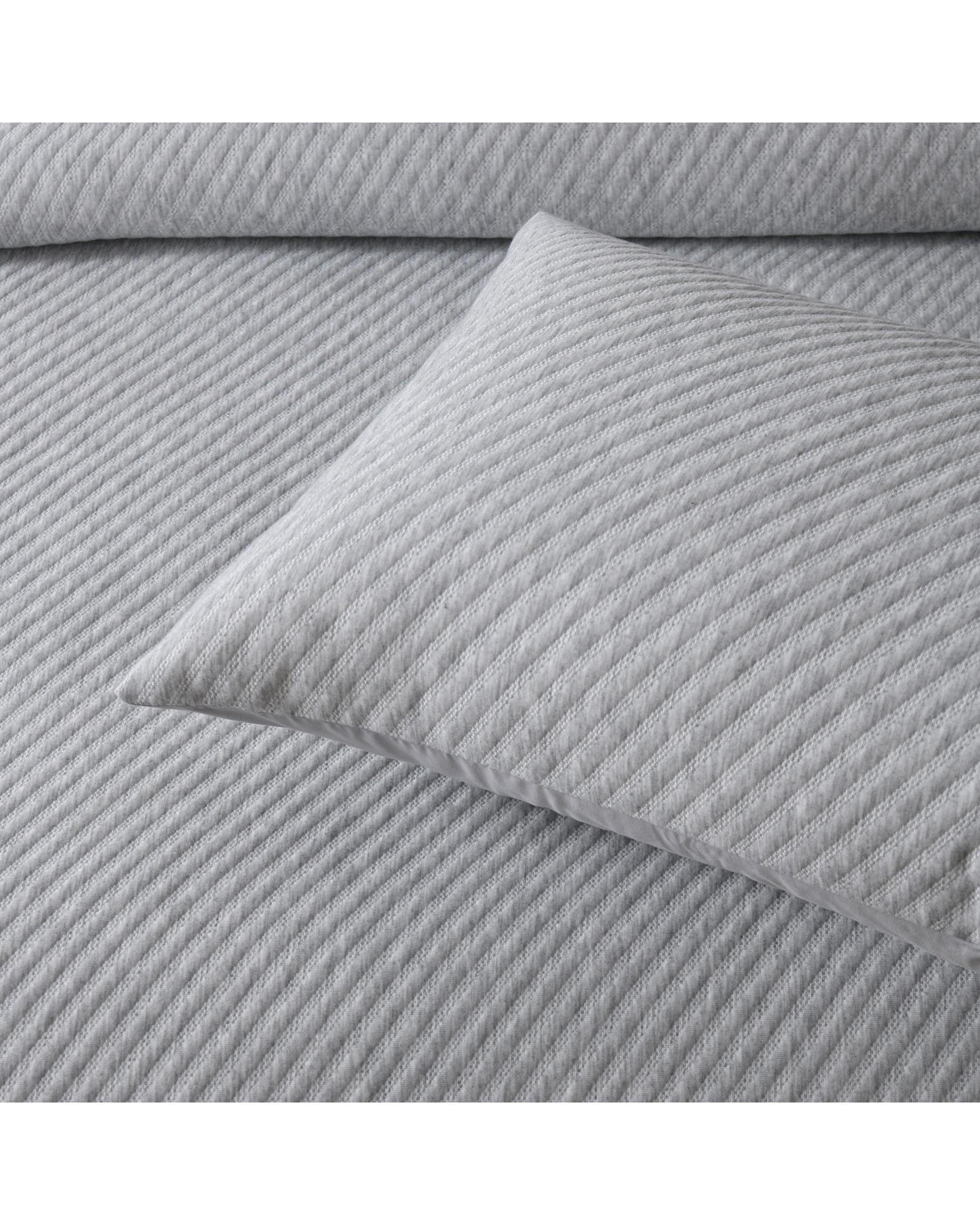 Bianca Bedding Quilt Cover Bianca Bedding Pesaro Grey Marle Polyester/Cotton Quilt Cover Set