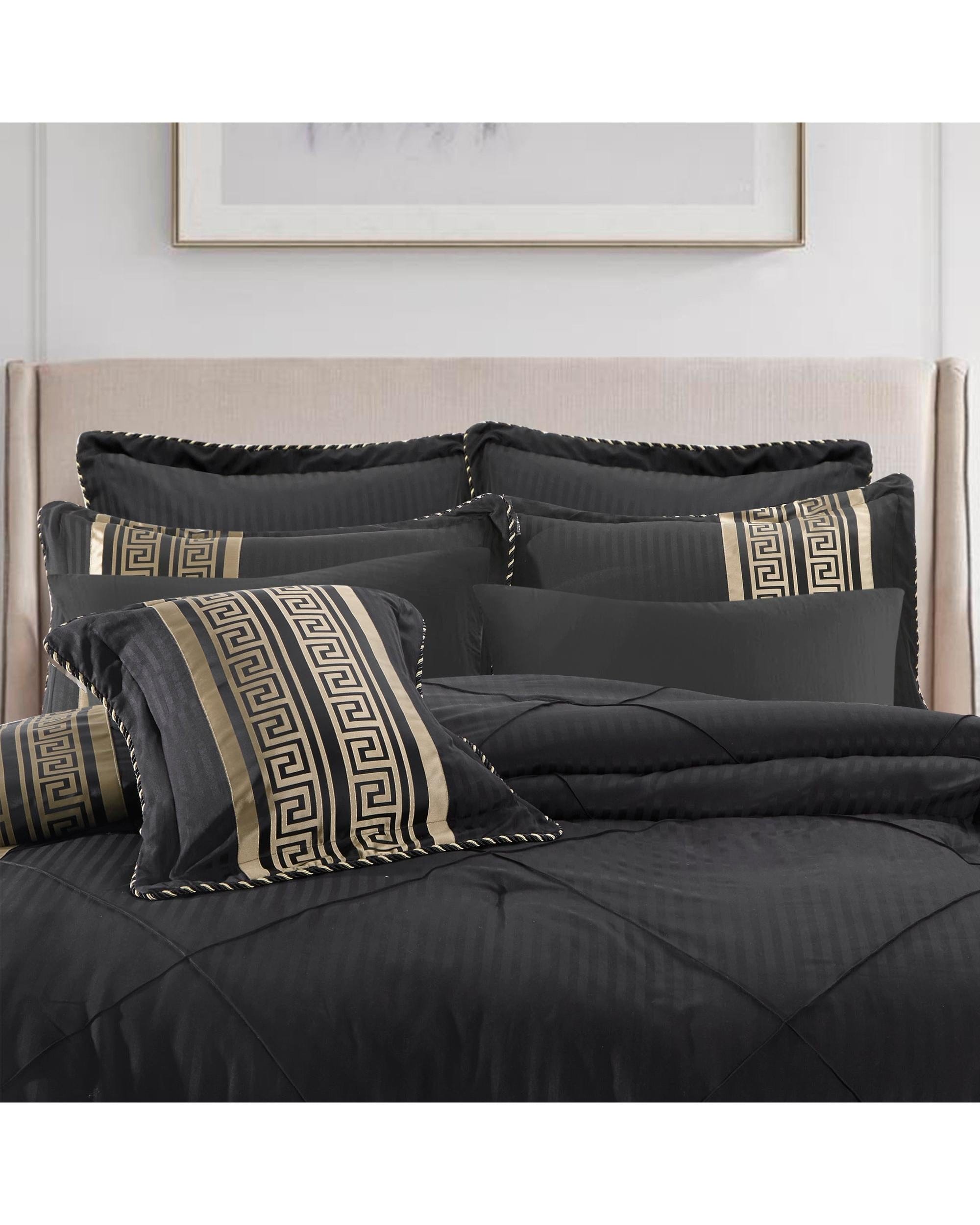 Bianca Bedding Comforter Bianca Bedding Raffaello Black 6-Piece Comforter Set