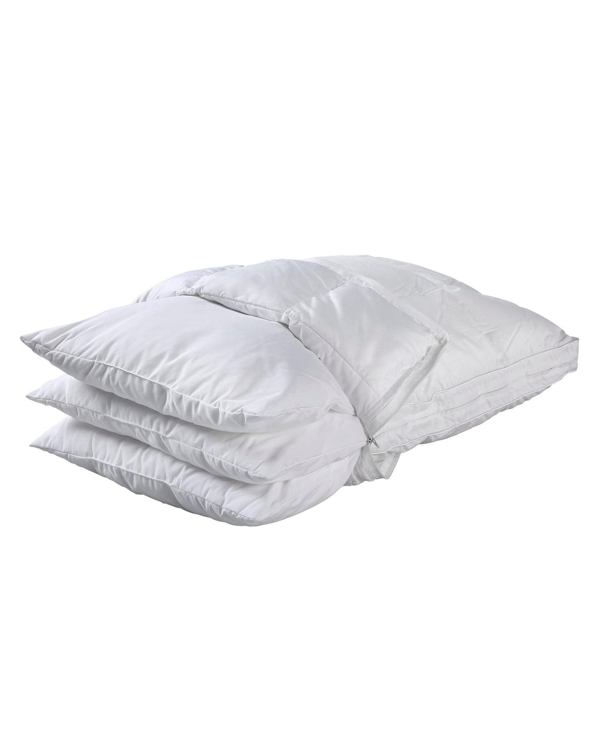 Bianca Bedding Pillows/Cushions Bianca Bedding RELAX RIGHT PURE MICROFIBRE PILLOW 3 IN 1 ADJUSTABLE HEIGHT 1150G