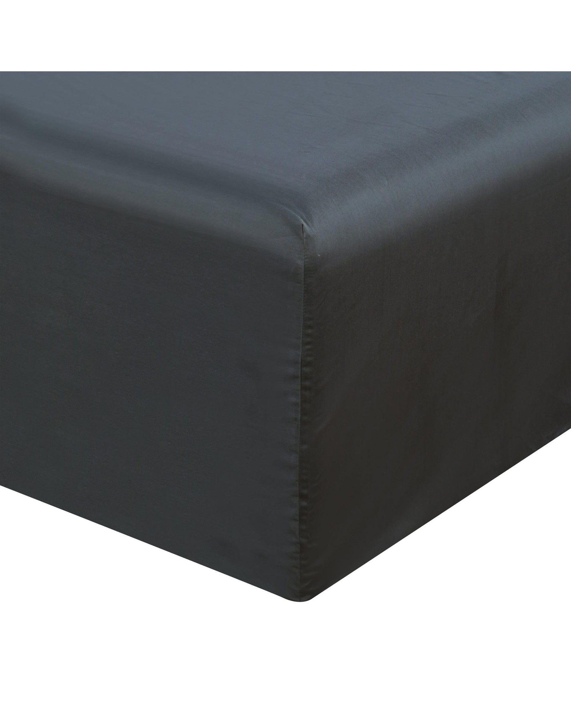 Bianca Bedding Bed Sheets Bianca Bedding Rosebank Extra Long, Extra Wide Flat 500 TC Bamboo/Cotton Sheet Set - Charcoal