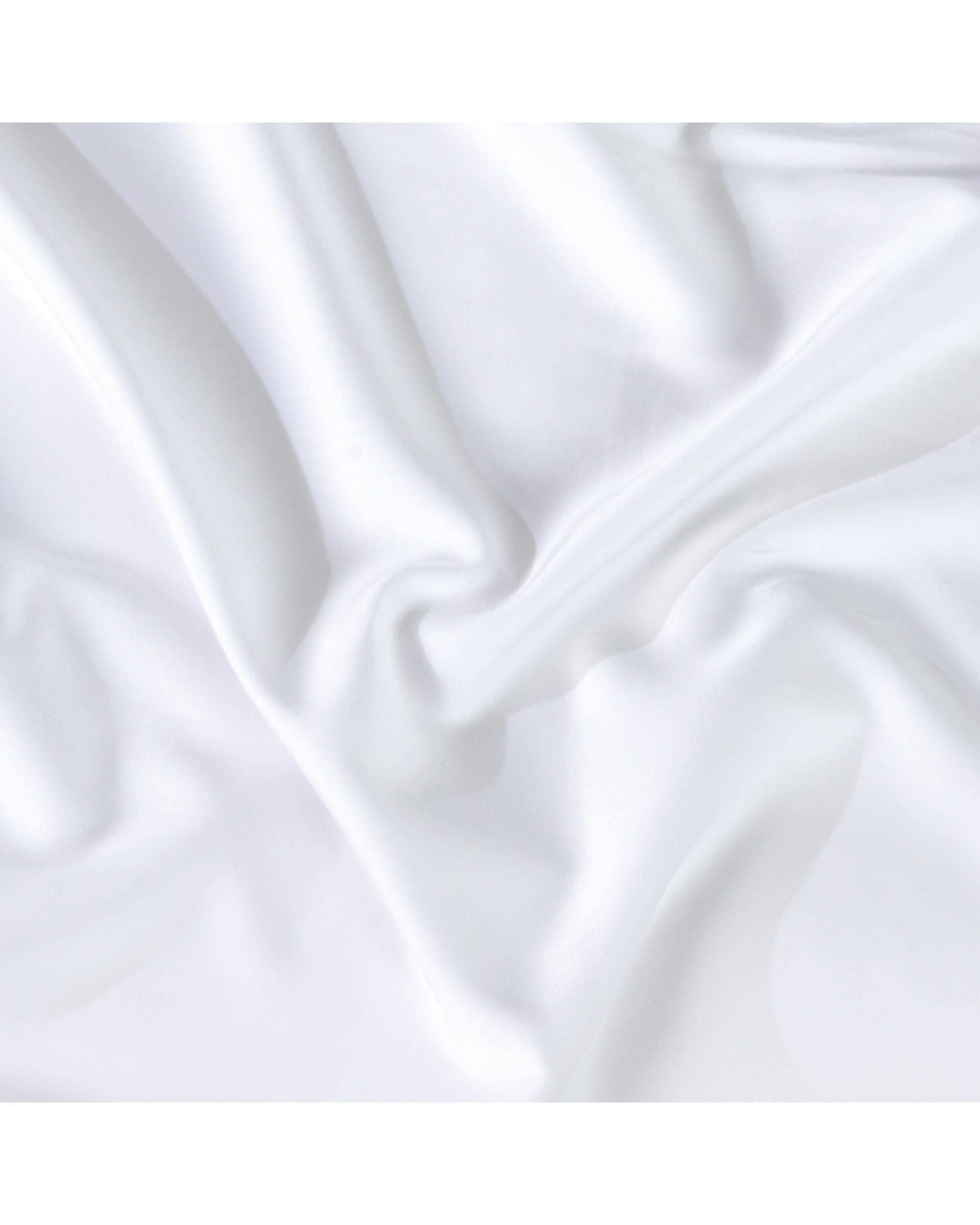 Bianca Bedding Bed Sheets Bianca Bedding Rosebank Extra Long, Extra Wide Flat 500 TC Bamboo/Cotton Sheet Set - White