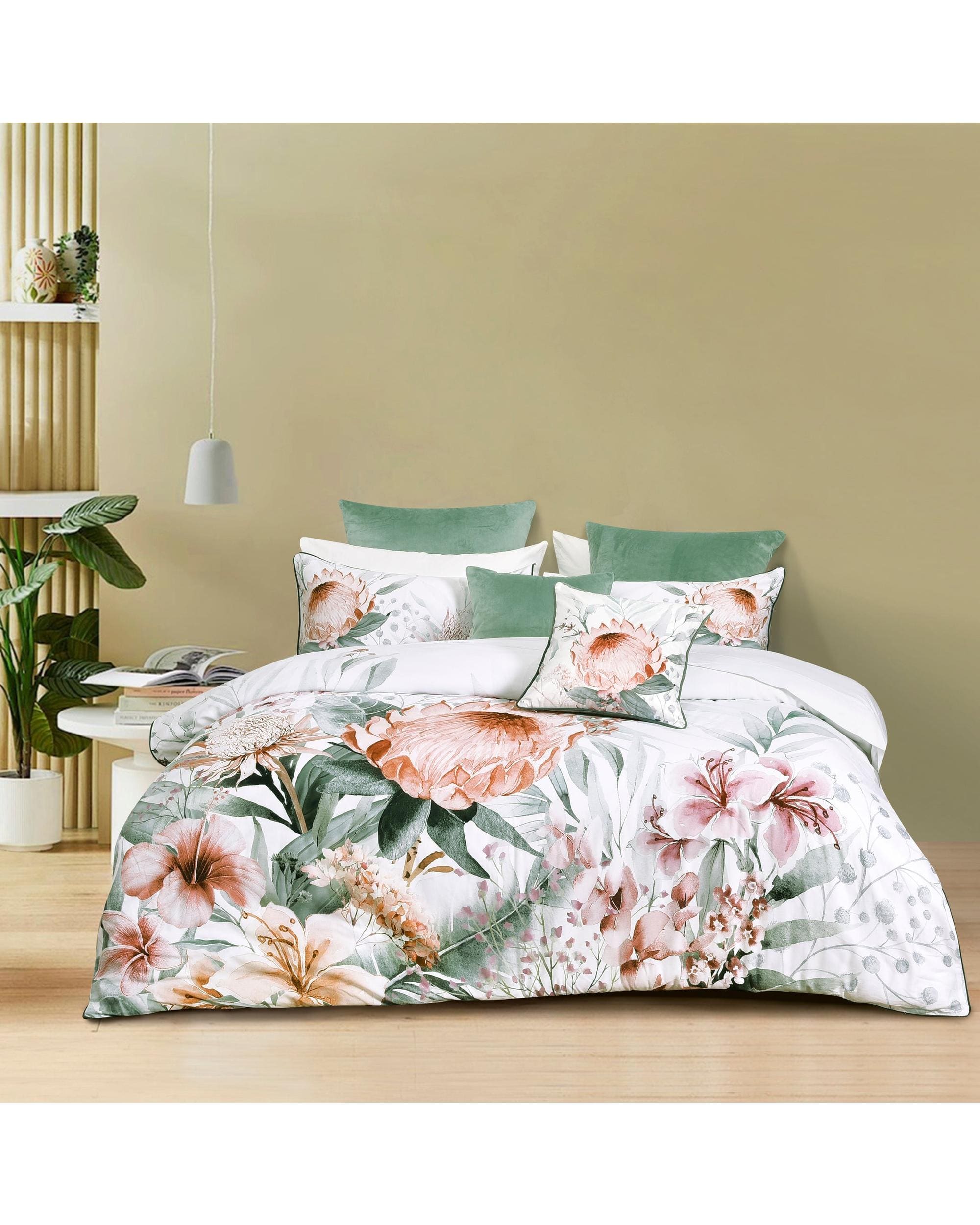 Bianca Bedding Quilt Cover Bianca Bedding Sariya White Cotton Sateen Quilt Cover Set