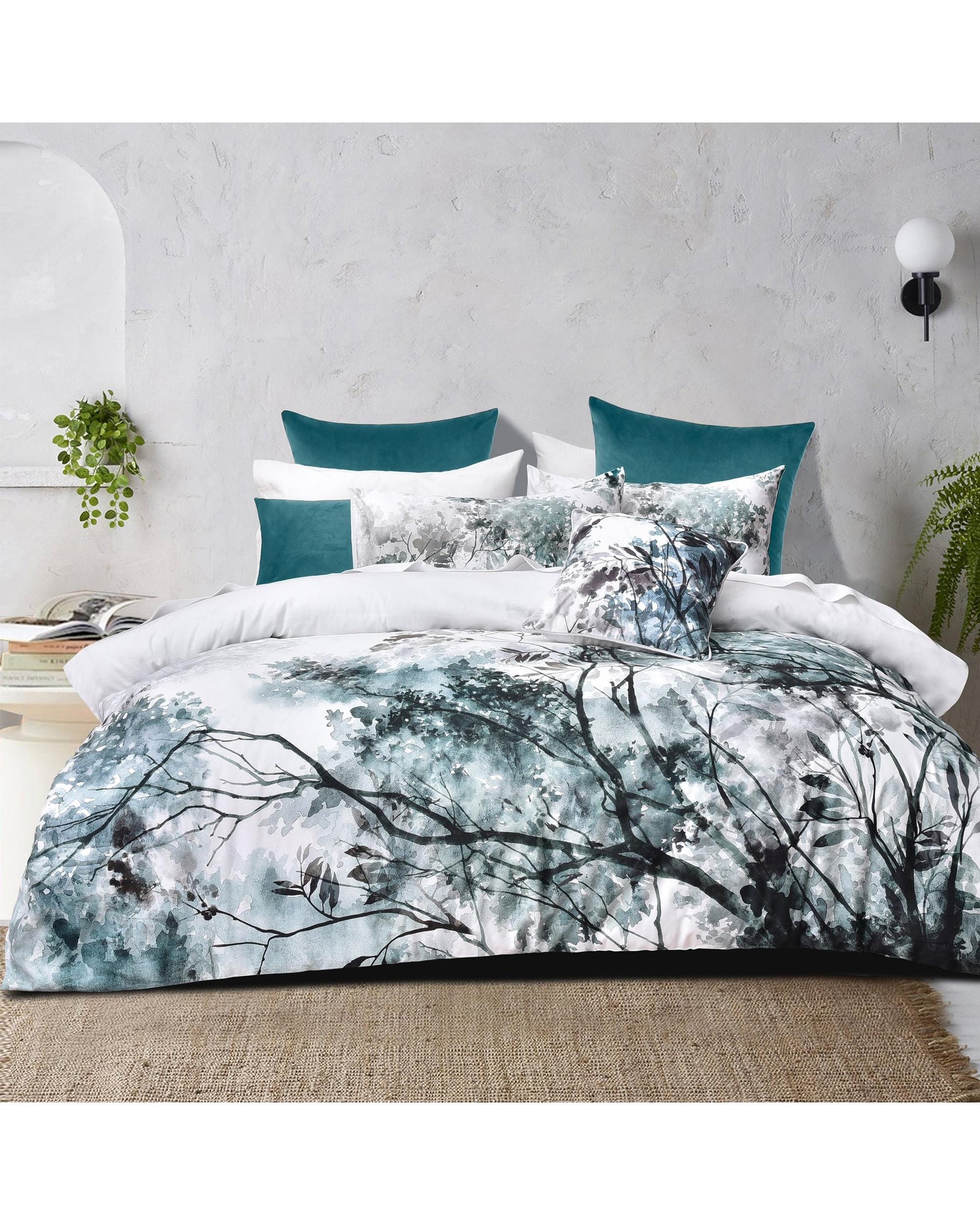 Bianca Bedding Quilt Cover Bianca Bedding SHERBROOKE White Cotton Sateen Quilt Cover Set