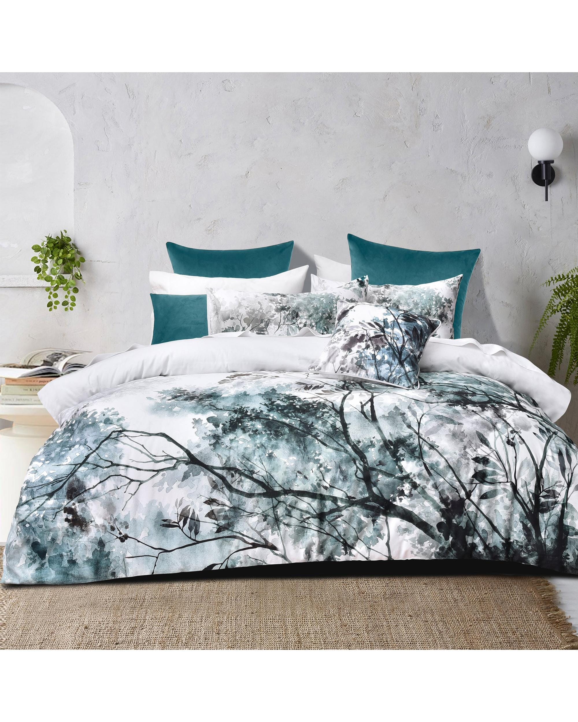 Bianca Bedding Quilt Cover Bianca Bedding SHERBROOKE White Cotton Sateen Quilt Cover Set