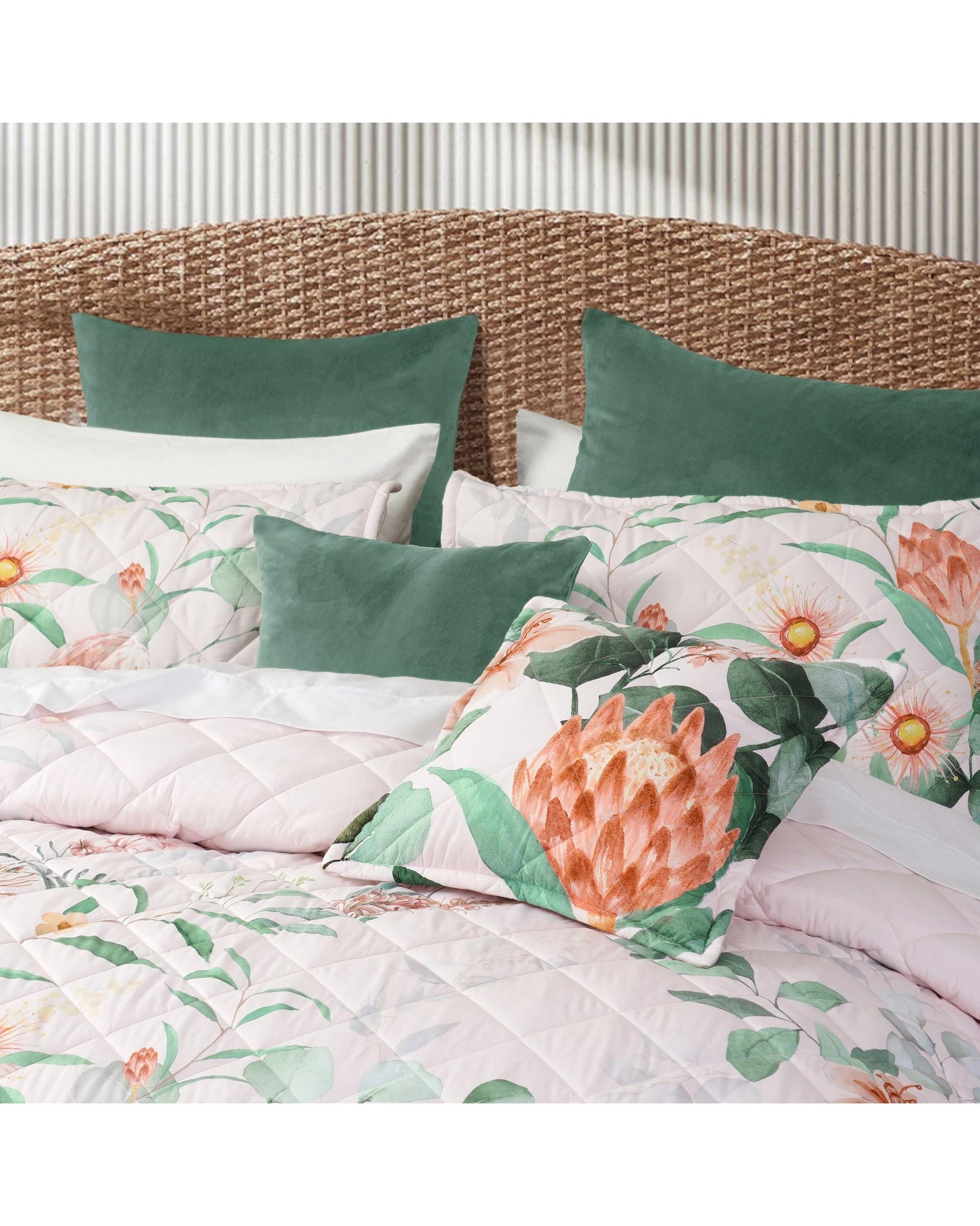 Bianca Bedding Comforter Bianca Bedding SIDNEY Bedspread Set - BLUSH