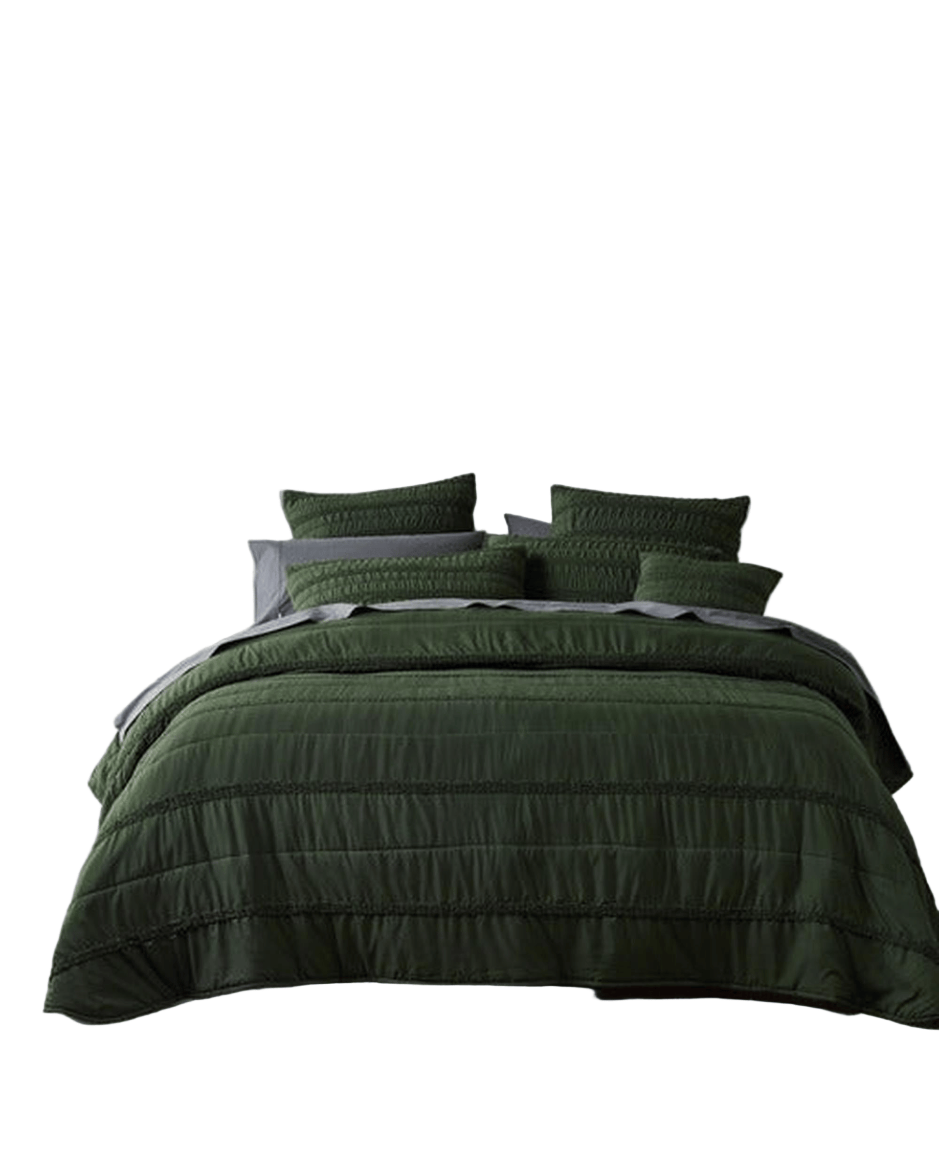 Bianca Bedding Comforter Bianca Bedding Vienna Green Polyester Bedspread Set