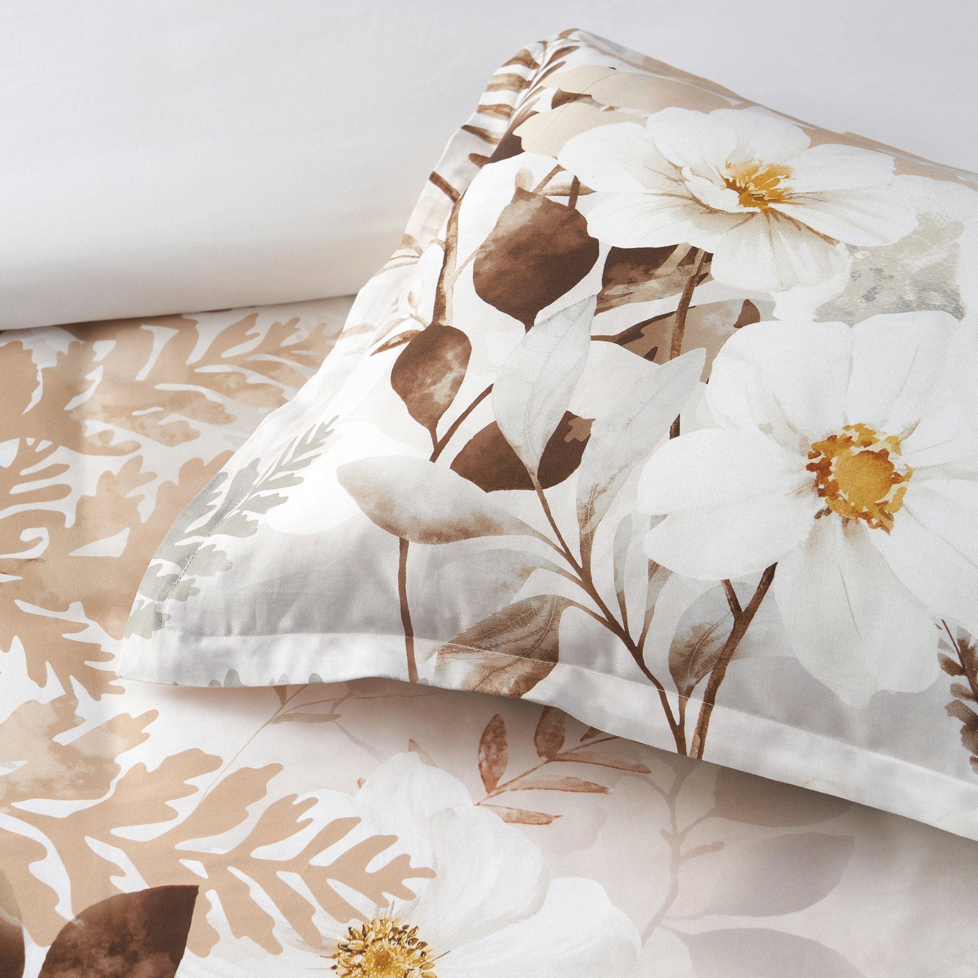 Bianca Bedding Quilt Cover Bianca Jubilee  Natural Cotton Sateen Quilt Cover Set