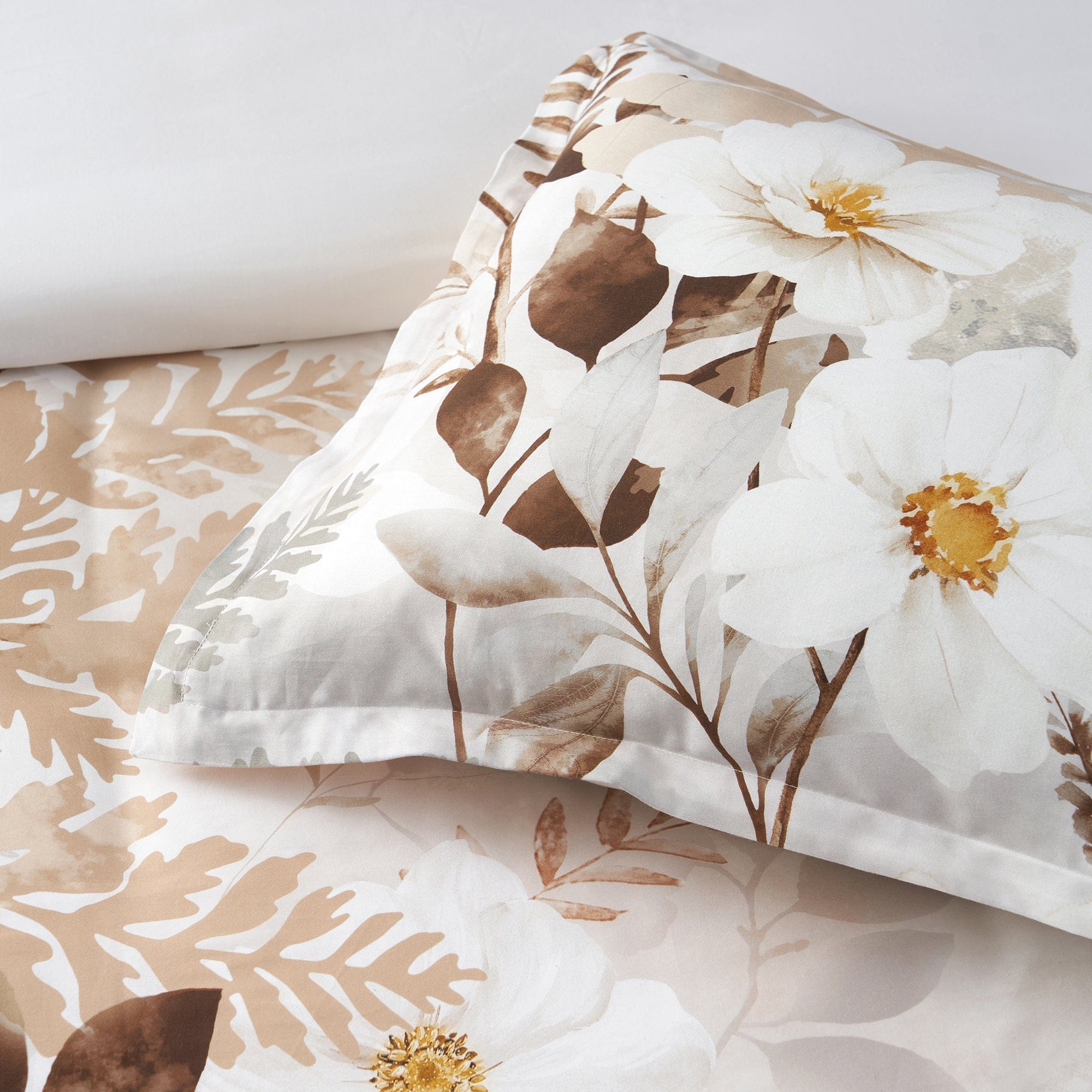Bianca Bedding Quilt Cover Bianca Jubilee  Natural Cotton Sateen Quilt Cover Set