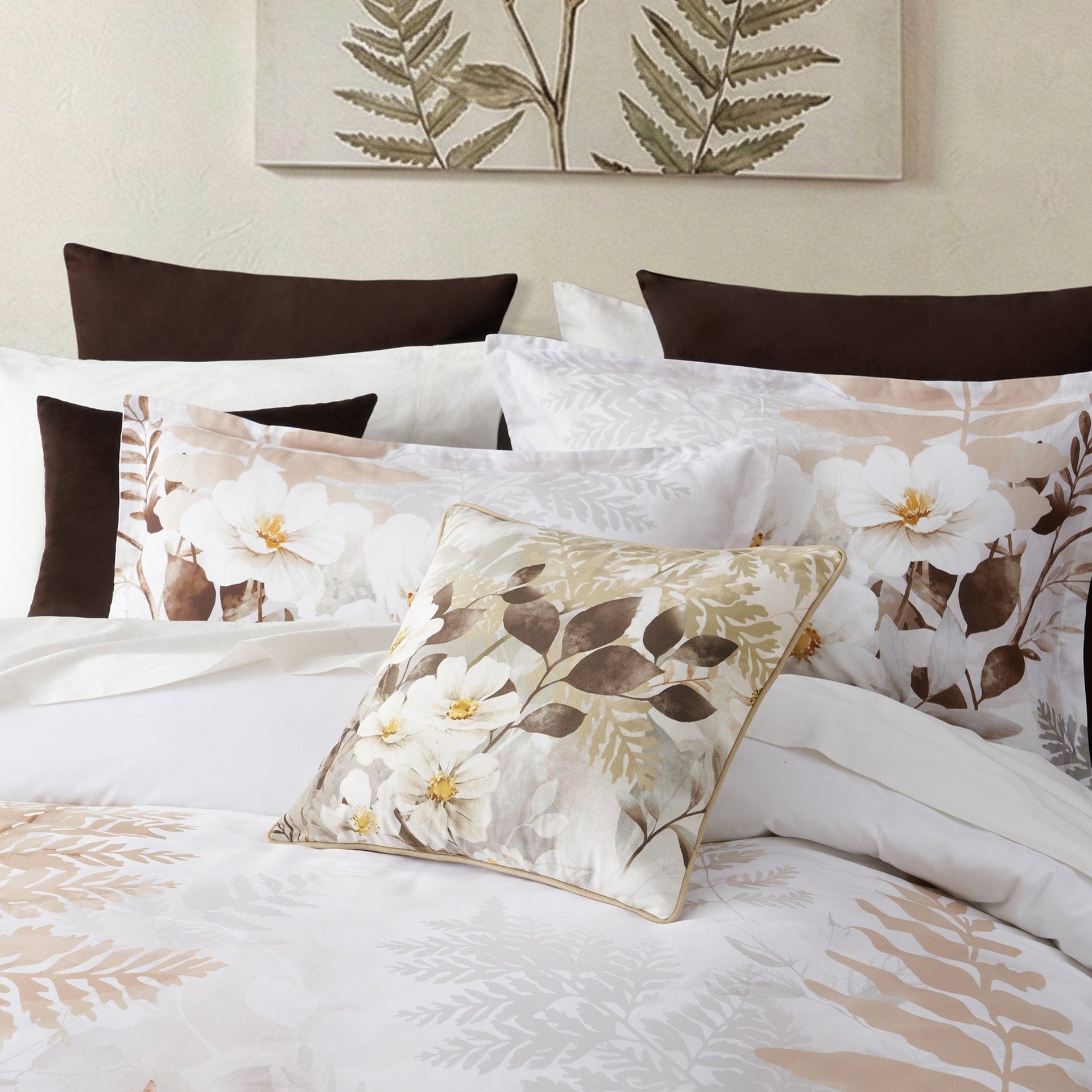 Bianca Bedding Quilt Cover Bianca Jubilee  Natural Cotton Sateen Quilt Cover Set