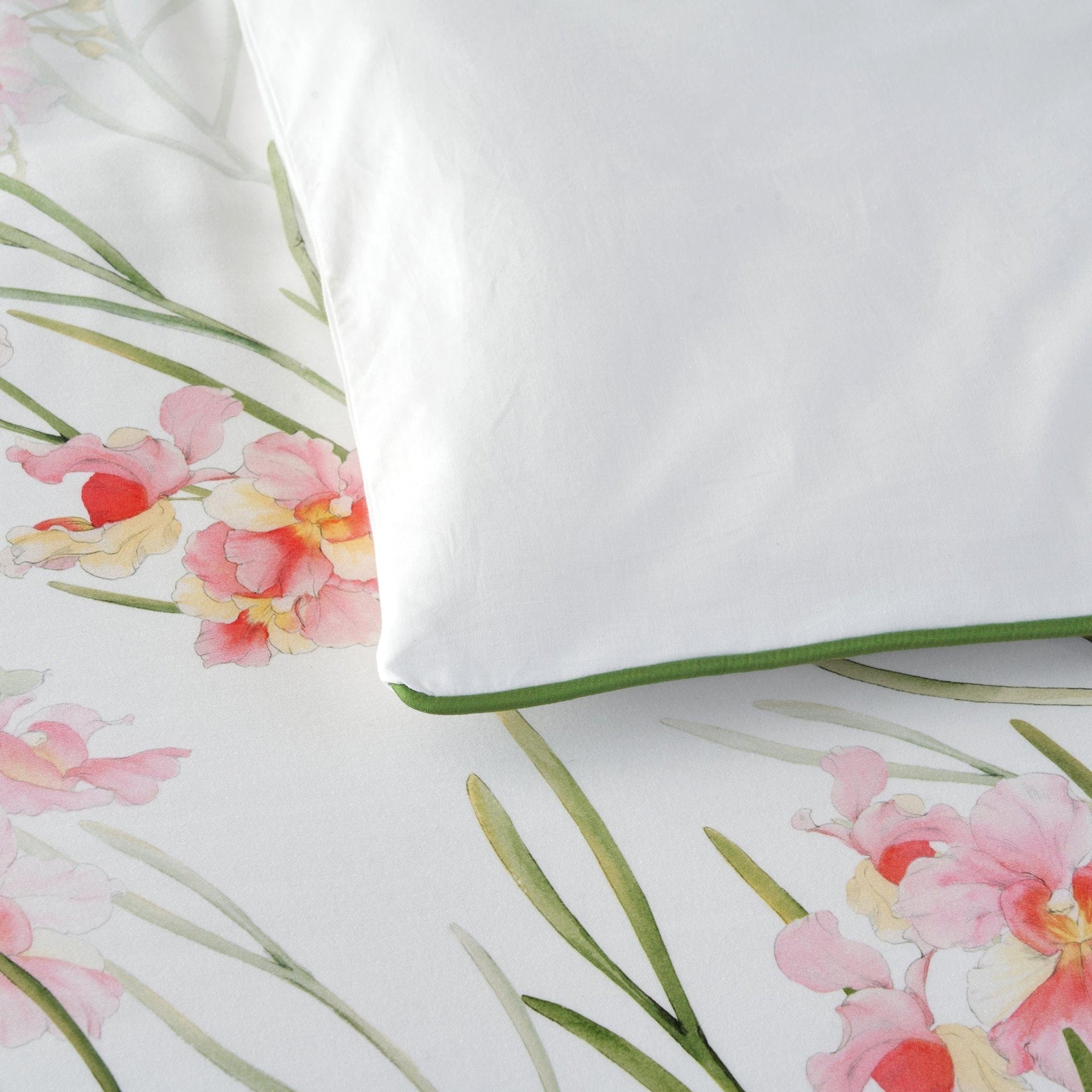 Bianca Bedding Quilt Cover Bianca Petalyn White Cotton Sateen Quilt Cover Set