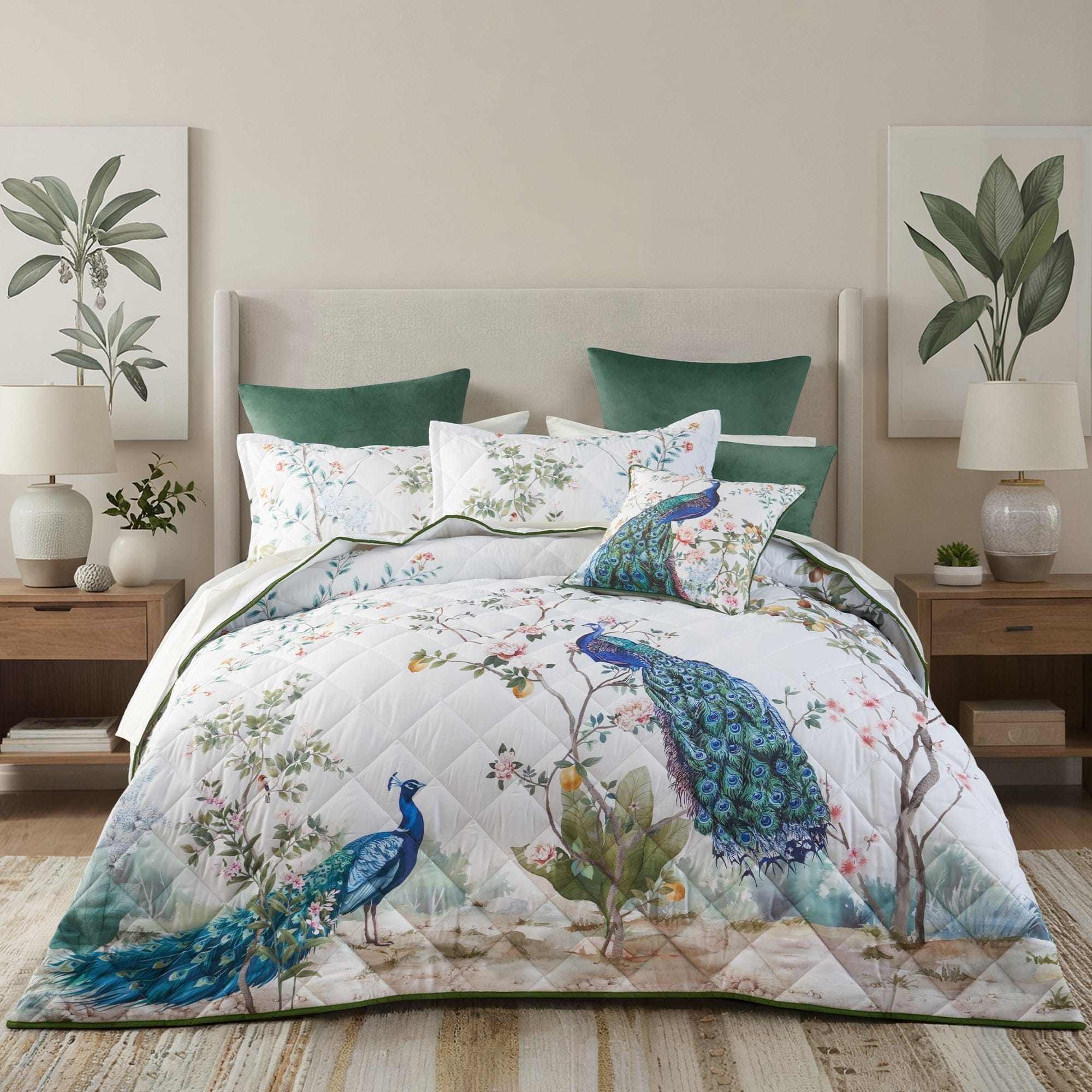 Bianca Bedding Bedspread Set Bianca Priya White Polyester Bedspread Set