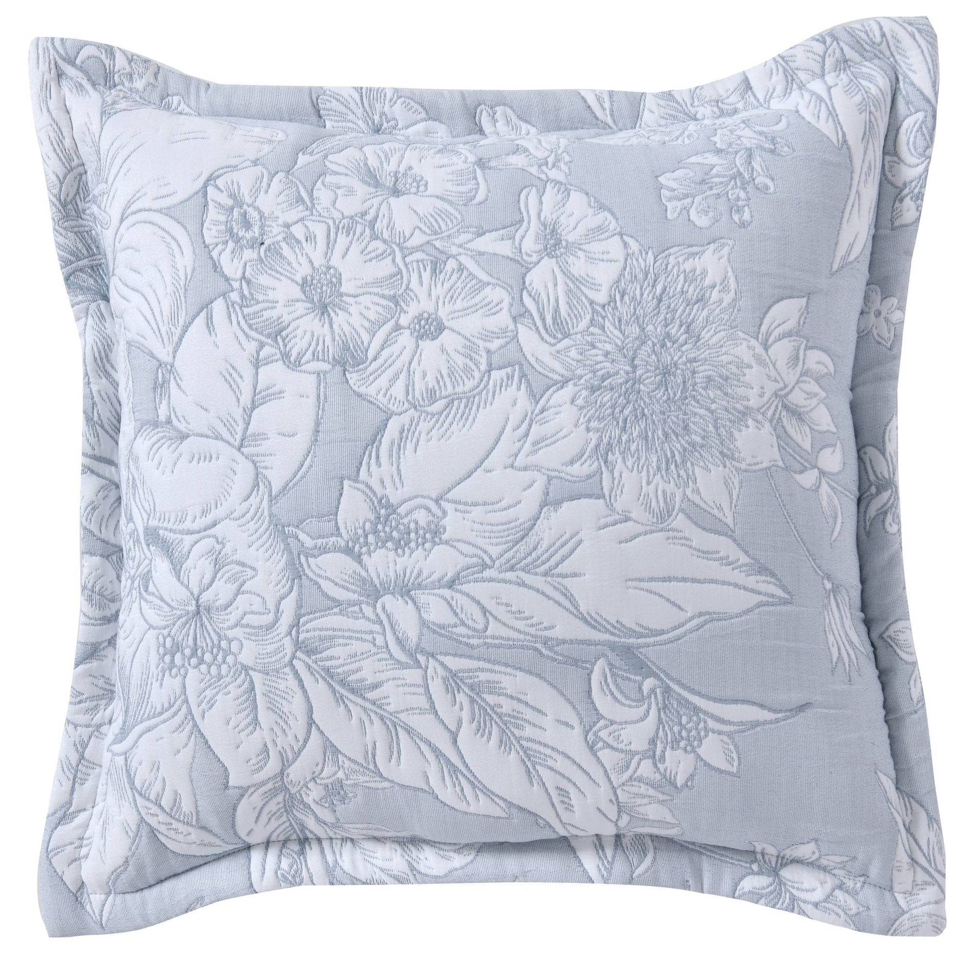 Bianca Bedding Quilt Cover Cushion Bianca Whispering Lily Powder Blue Polyester Quilt Cover Set