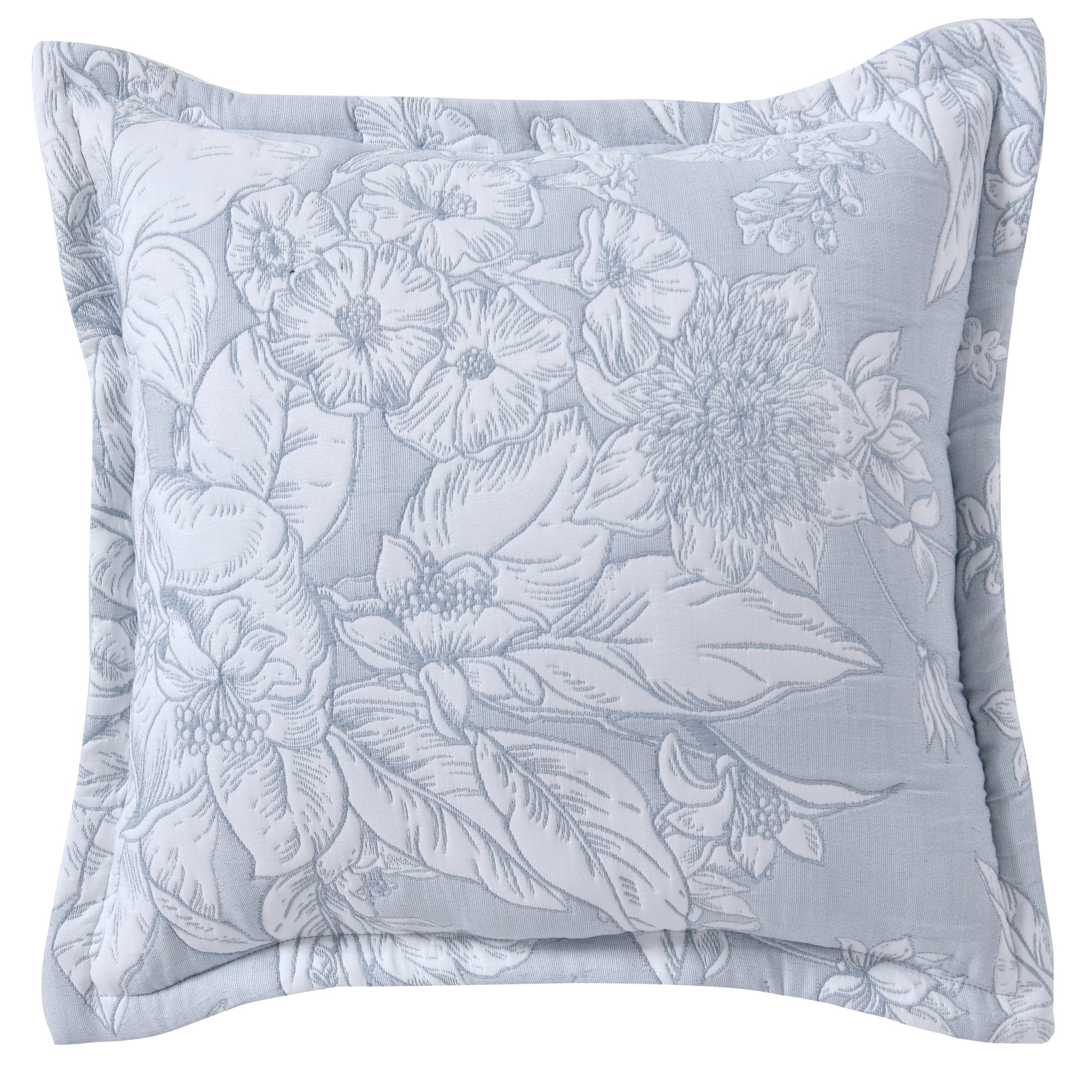 Bianca Bedding Quilt Cover Cushion Bianca Whispering Lily Powder Blue Polyester Quilt Cover Set