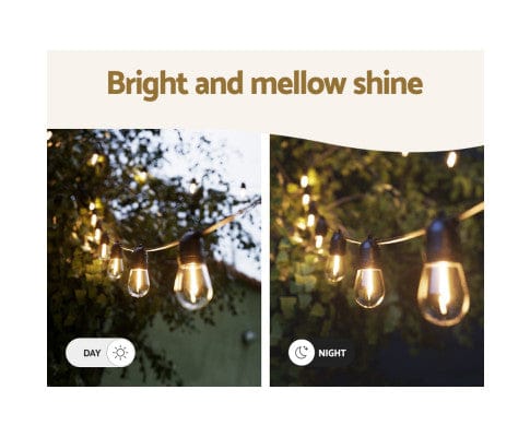 Big Bedding Australia Lamp 14m Festoon Lights Christmas String Fairy Lights Outdoor Party