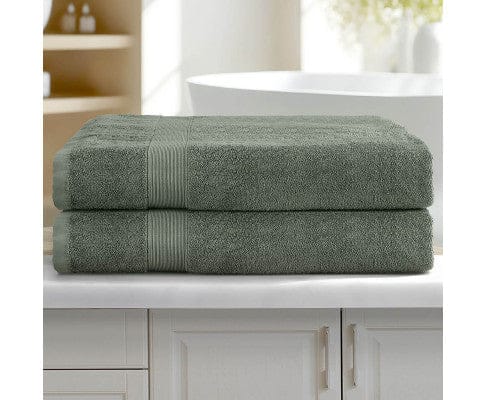 Big Bedding Australia Bathroom Towel Sets 2 Pack Bath Sheets Set Cotton Extra Large Towel Green