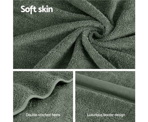 Big Bedding Australia Bathroom Towel Sets 2 Pack Bath Sheets Set Cotton Extra Large Towel Green