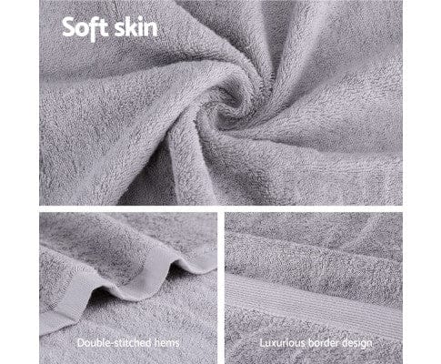 Big Bedding Australia Bathroom Towel Sets 2 Pack Bath Sheets Set Cotton Extra Large Towel Grey