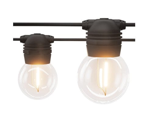 Big Bedding Australia Lamp 30 LED Festoon Lights Solar Outdoor String Light Christmas 34m