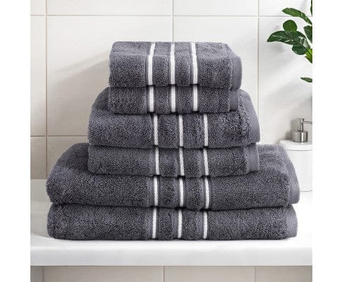 Big Bedding Australia Bathroom Towel Sets 6 Pack Bath Towels Set Cotton Towel Grey