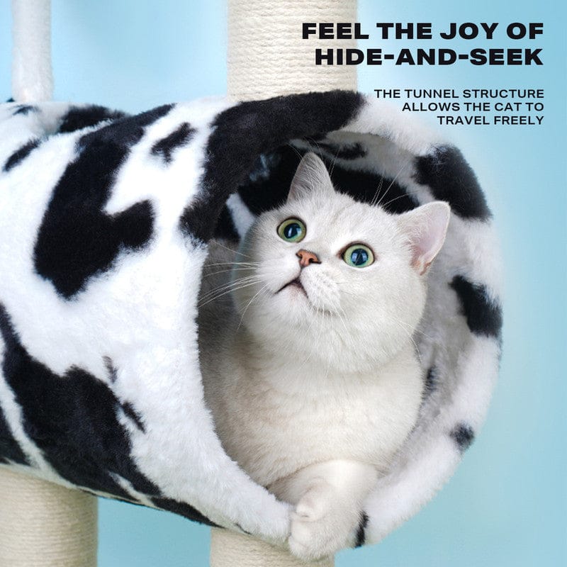 Big Bedding Australia Cat Tower Cow Cat Tree Scratching Post Scratcher Tower Condo House Hanging Toys 86cm Condition: Brand New