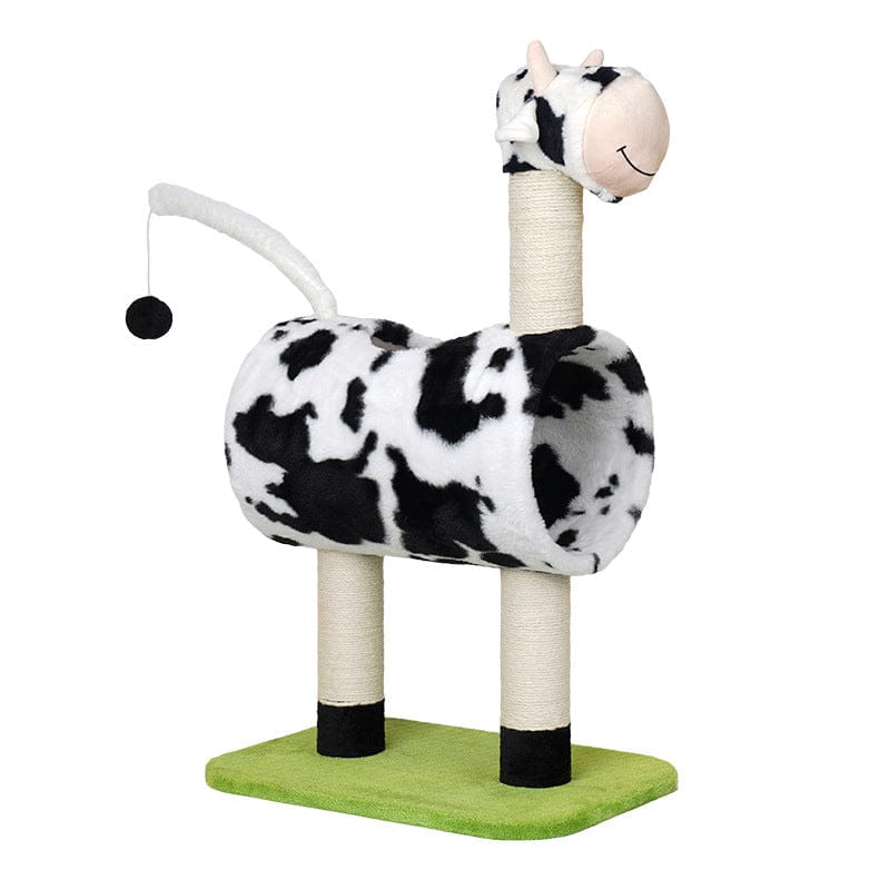 Big Bedding Australia Cat Tower Cow Cat Tree Scratching Post Scratcher Tower Condo House Hanging Toys 86cm Condition: Brand New