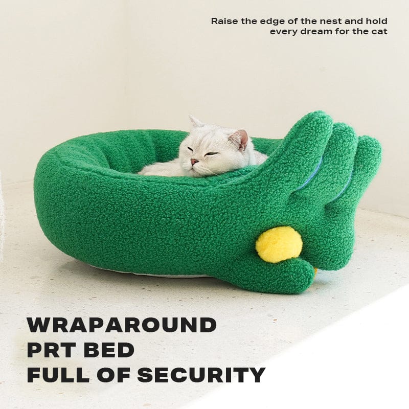 Big Bedding Australia Cat Bed Dog Cat Pet Calming Bed Warm Soft Plush Round Nest Comfy Sleeping Gesture Bed