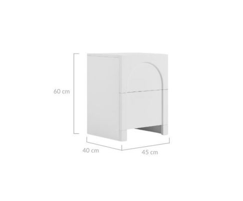 Big Bedding Australia Bedside Table Dome White Bedside Table