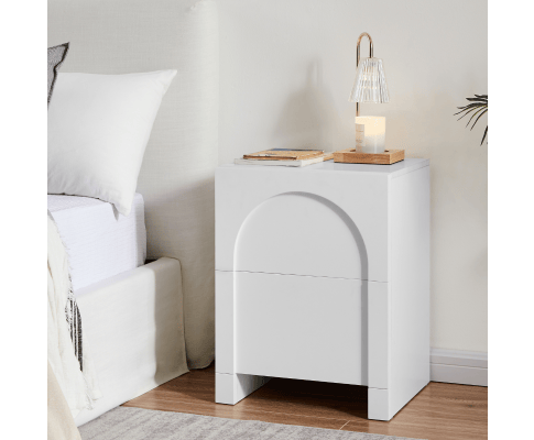 Big Bedding Australia Bedside Table Dome White Bedside Table