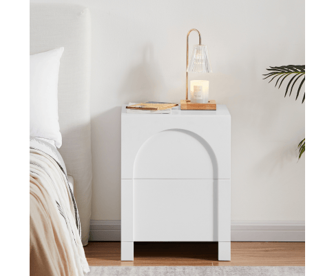 Big Bedding Australia Bedside Table Dome White Bedside Table