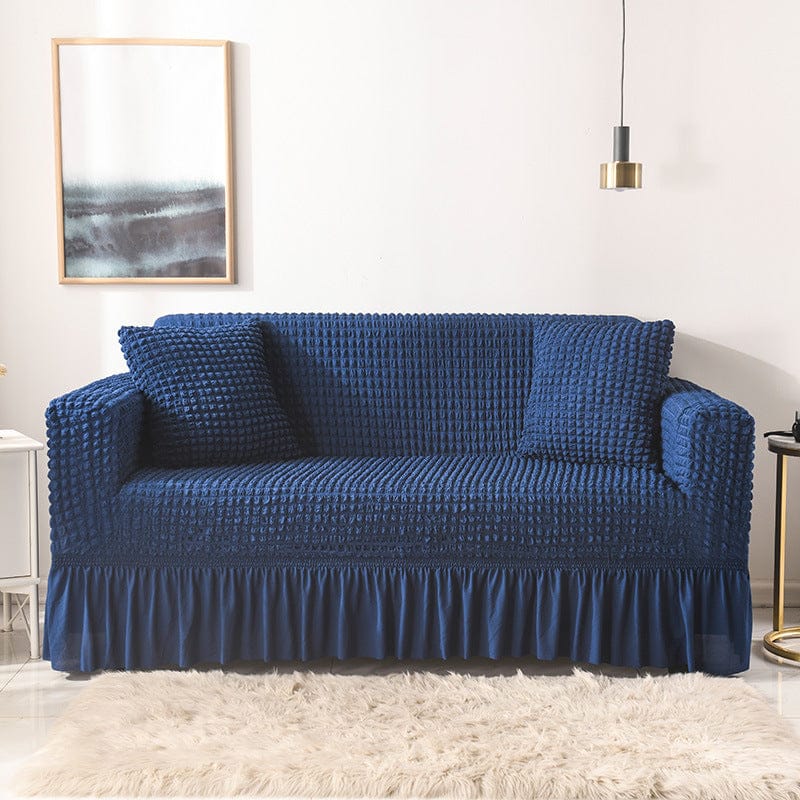 Big Bedding Australia Sofa Cover Elastic sofa cover blue (235-300cm)