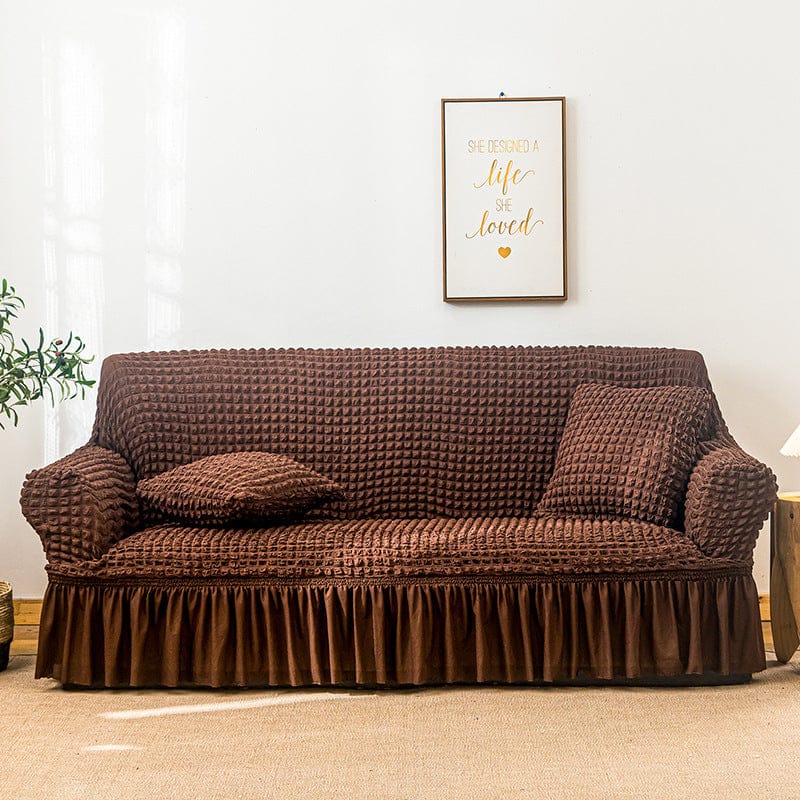 Big Bedding Australia Sofa Cover Elastic sofa cover coffee color (145-185cm)