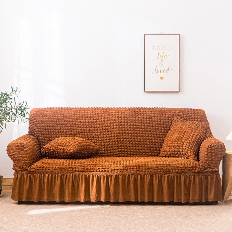 Big Bedding Australia Sofa Cover Elastic sofa cover mustard yellow (190-230cm)