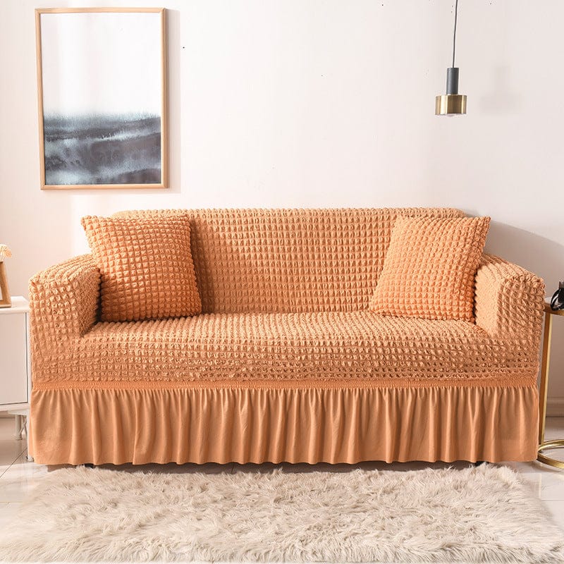 Big Bedding Australia Sofa Cover Elastic sofa cover orange (305-360cm)