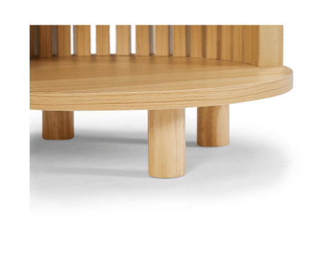 Big Bedding Australia Bedside Table Henley Round Wooden Bedside Table