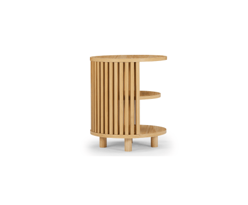 Big Bedding Australia Bedside Table Henley Round Wooden Bedside Table