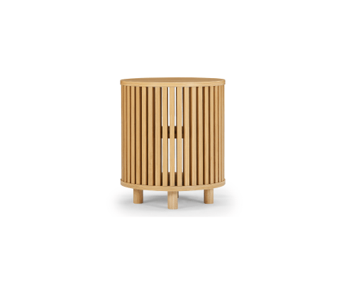 Big Bedding Australia Bedside Table Henley Round Wooden Bedside Table