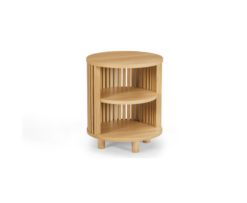 Big Bedding Australia Bedside Table Henley Round Wooden Bedside Table