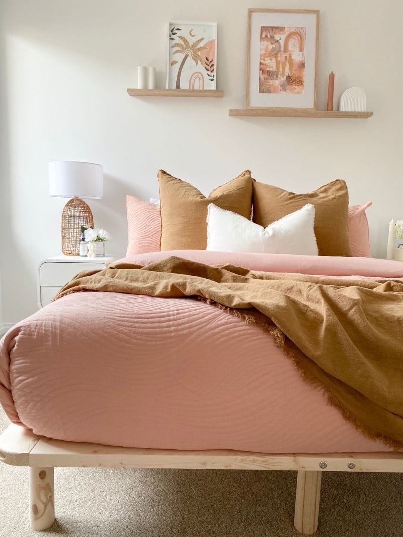 Big Bedding Australia Bedframe Natural Solid Wood Bed Base