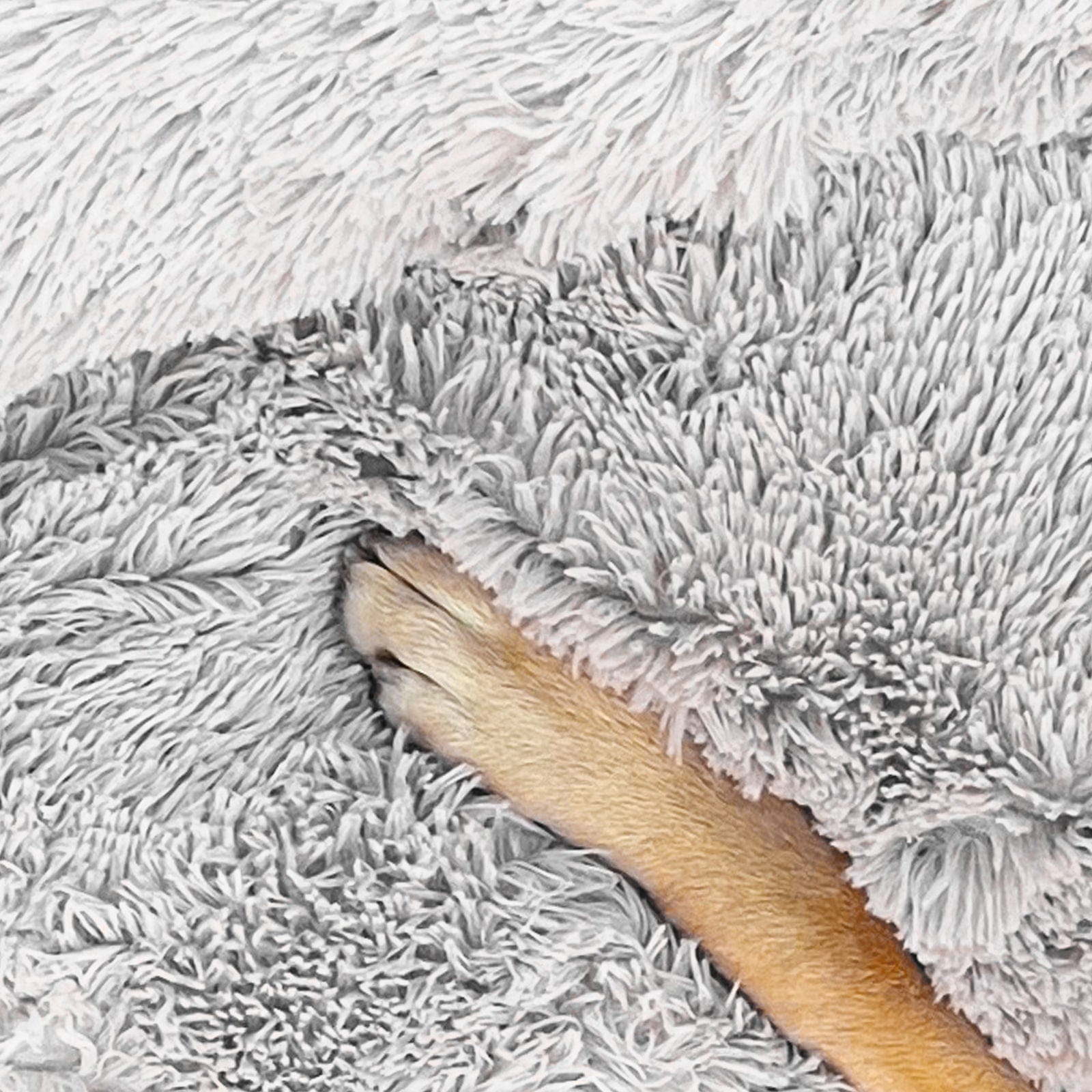 Big Bedding Australia Cat Bed Pet Dog Bed Bedding Warm Plush Round Comfortable Dog Nest Light Grey Large 90cm Large