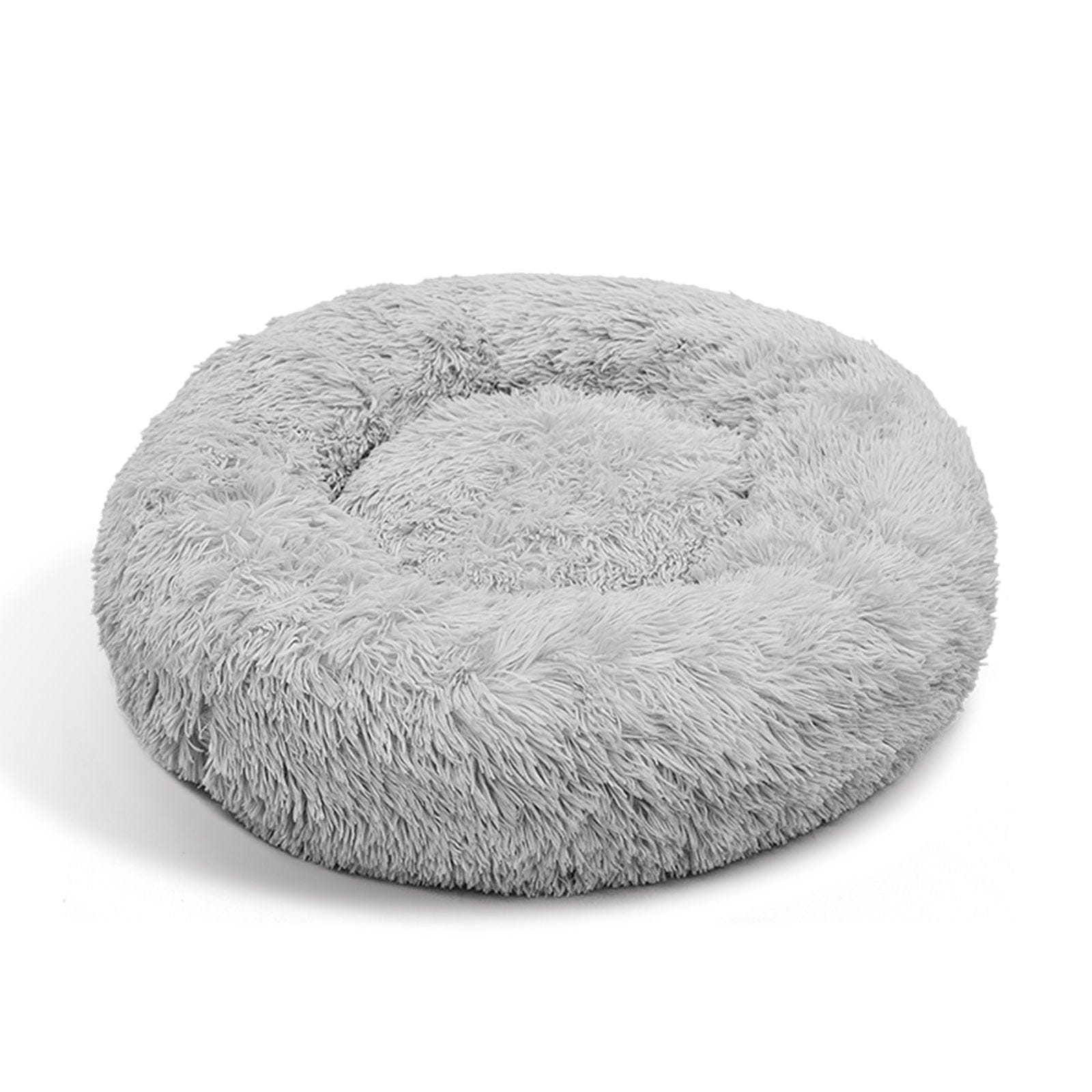 Big Bedding Australia Cat Bed Pet Dog Bed Bedding Warm Plush Round Comfortable Dog Nest Light Grey Large 90cm Large